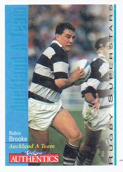 1995 Card Crazy Authentics Rugby Union NPC Superstars #20 Robin Brooke Front